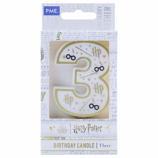 Harry Potter Candle - Number 3